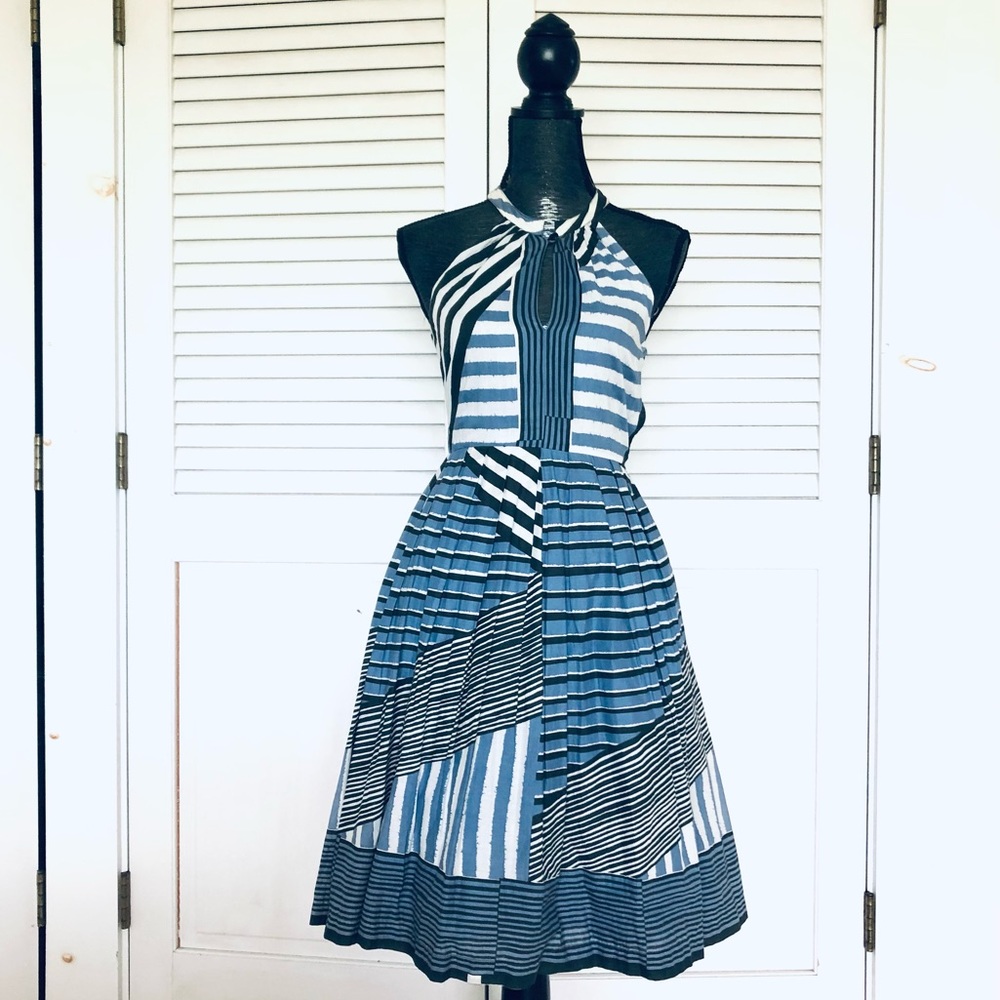Anthropologie Keyhole Halter Dress
